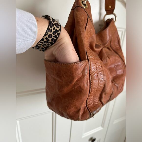 Michael kors brown leather satchel handbag - Picture 6 of 13
